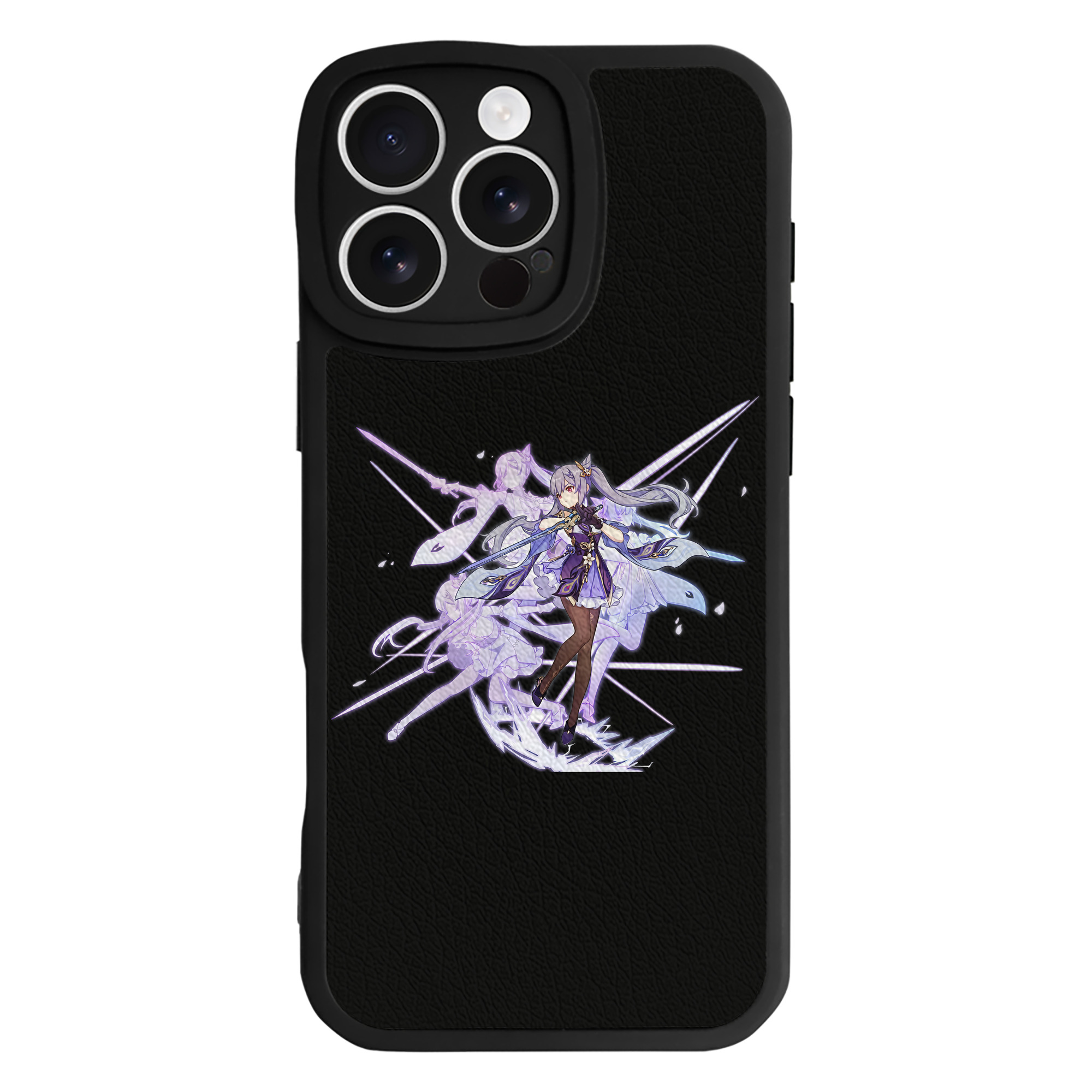 げんし神 刻晴 こくせい genshin Kokusei 【iPhone 16シリーズ対応】シリコンスマホケース（レザー調） 材質：シリコン